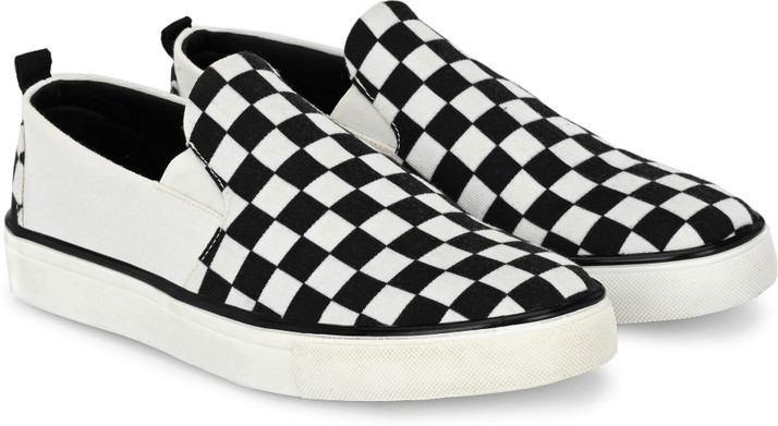 checkered print shoes