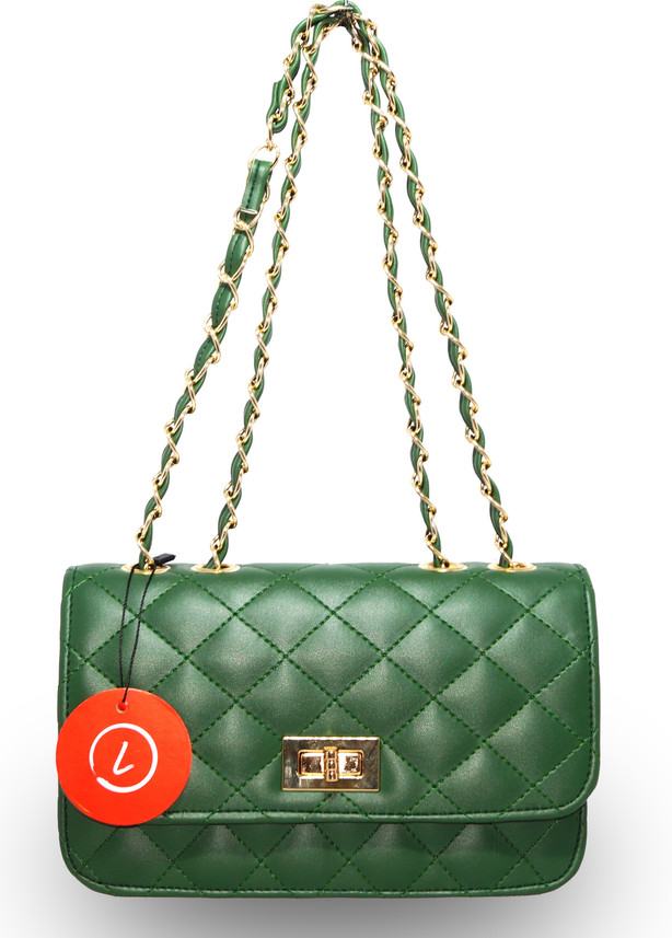 green sling bag