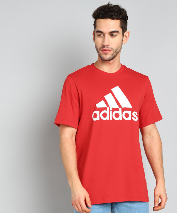 ADIDAS Printed Men Round Neck Red T-Shirt - Buy ADIDAS Printed Men Round  Neck Red T-Shirt Online at Best Prices in India | Flipkart.com