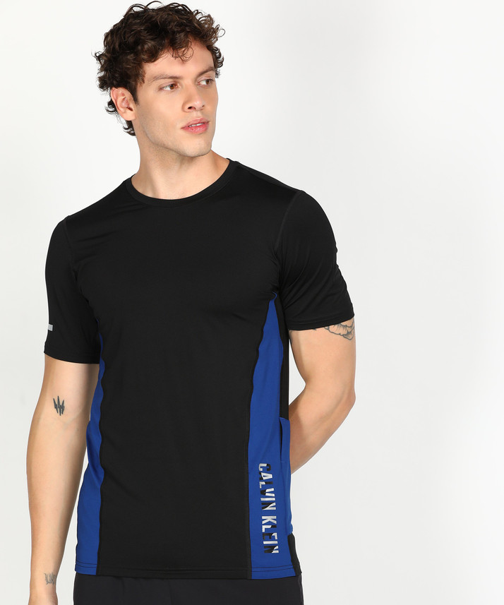 Calvin Klein Jeans Solid Men Round Neck 