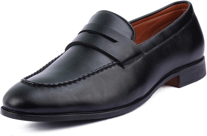 mens black italian loafers