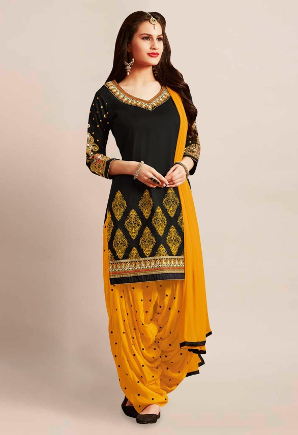 black salwar suit flipkart