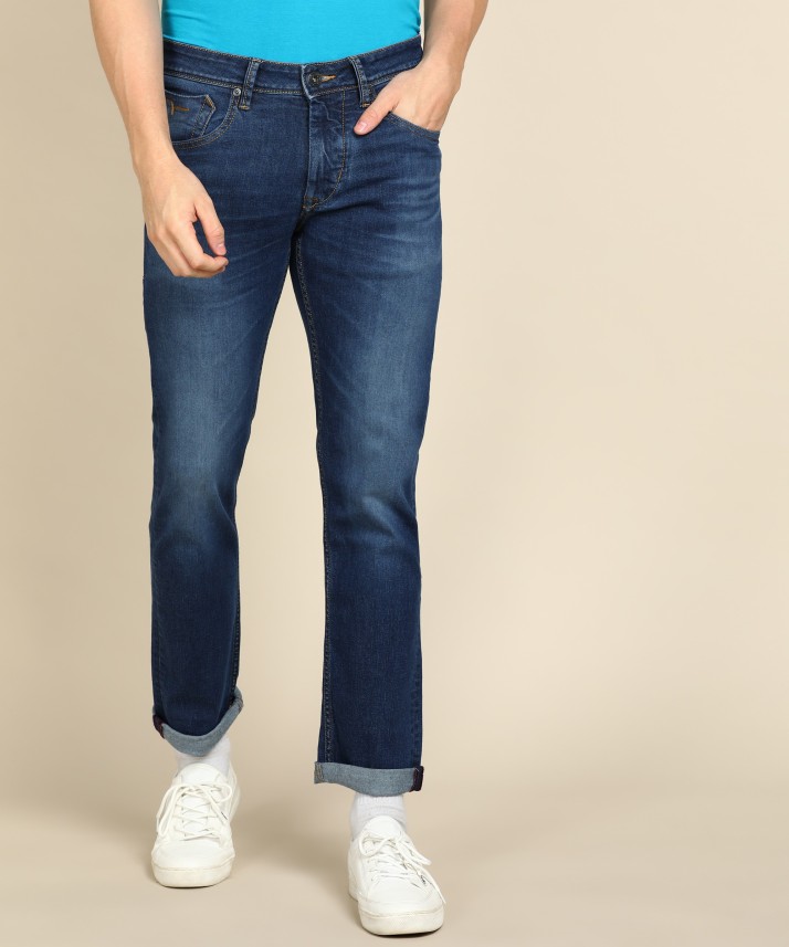 flying machine tapered fit men blue jeans