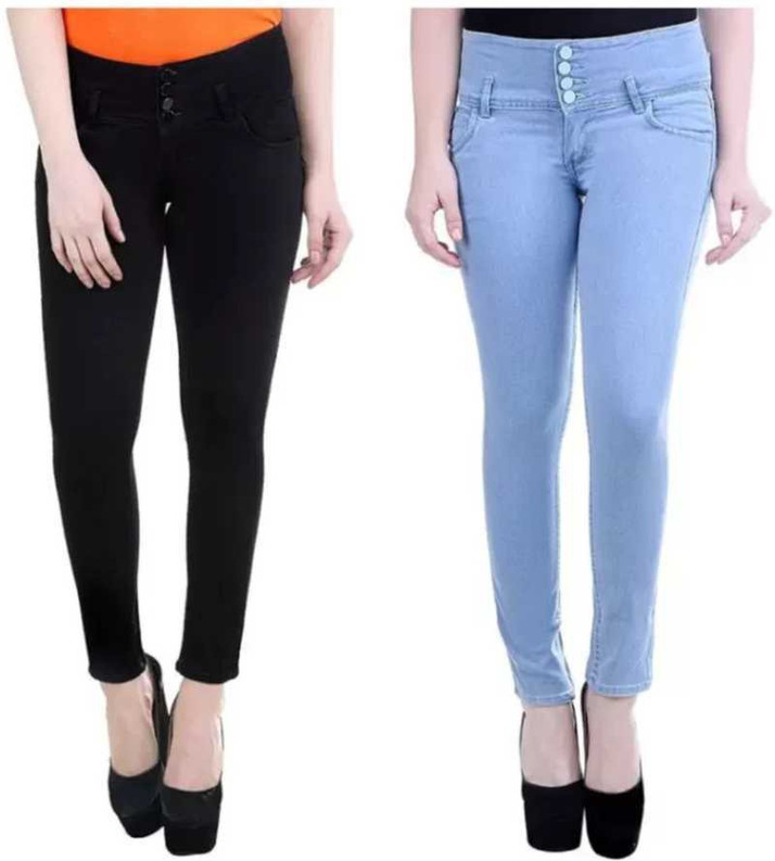HABIT Skinny Women Black, Light Blue 