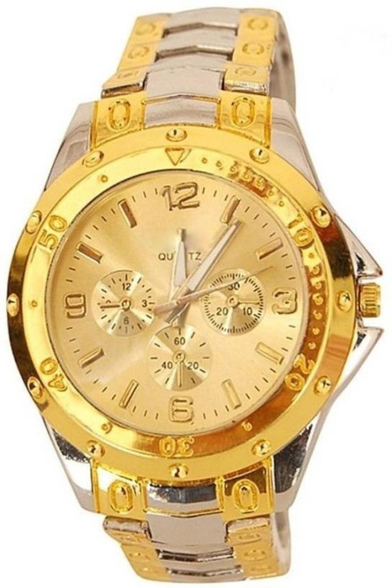 gold and silver watch mens