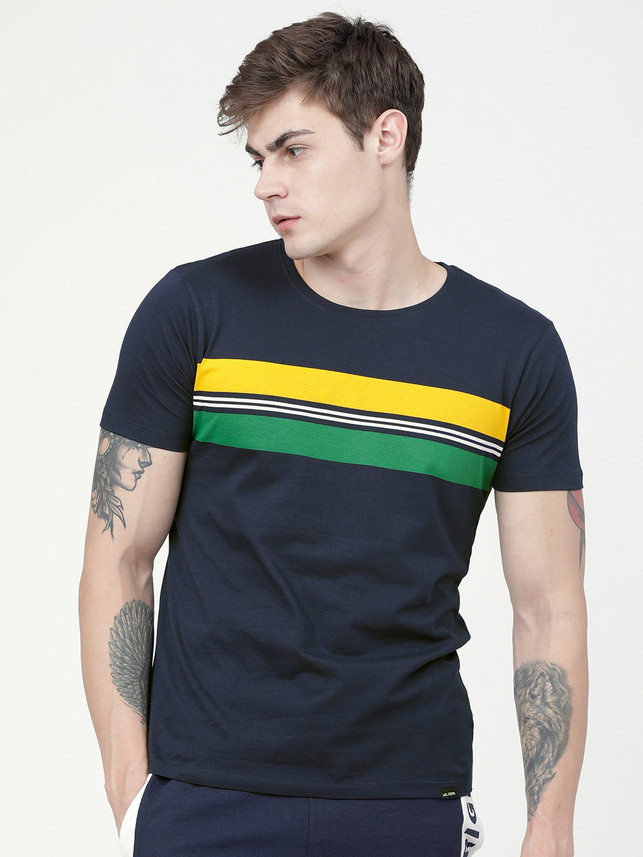 HIGHLANDER Solid Men Round Neck 