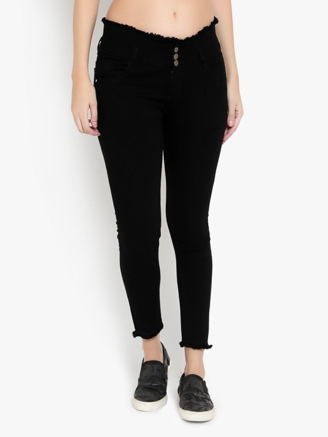 flipkart black jeans for ladies