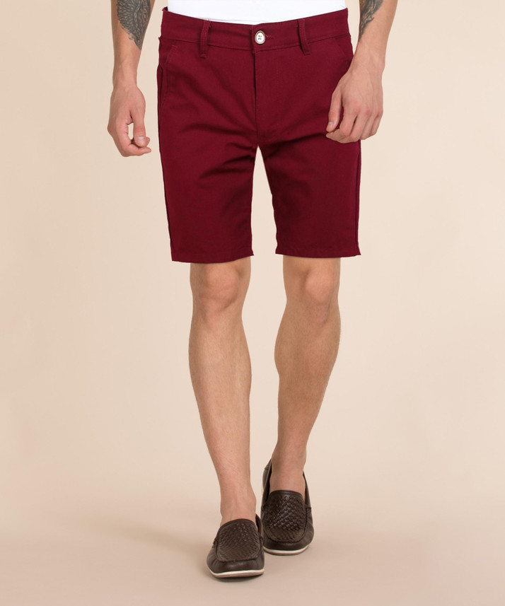 maroon chino shorts