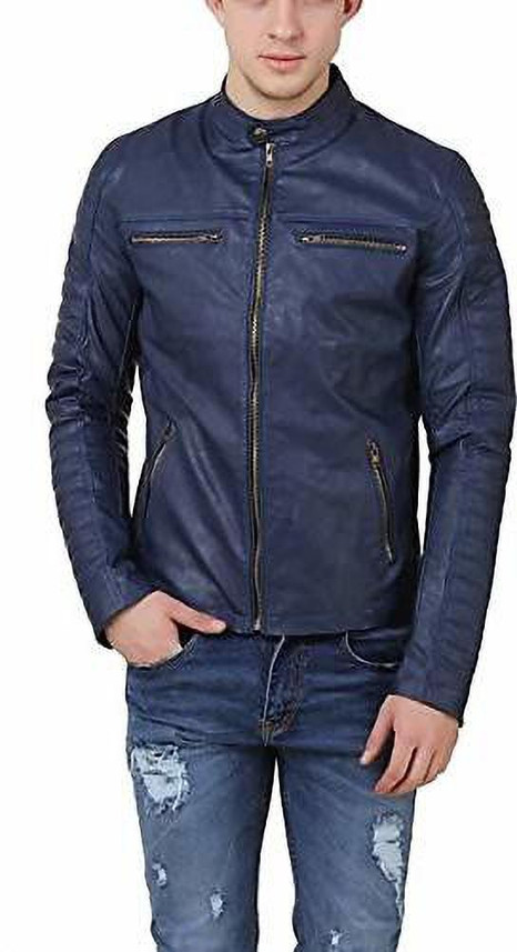 leather fashion Sleeveless Solid Men 