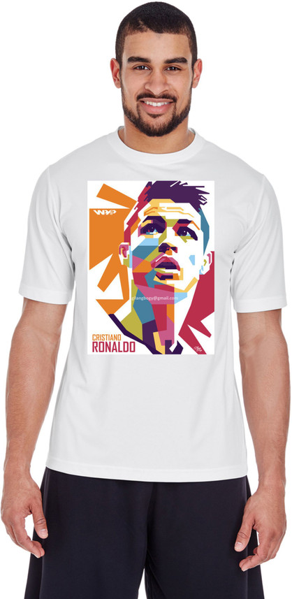 APMANTRA Printed Men Round Neck White T 