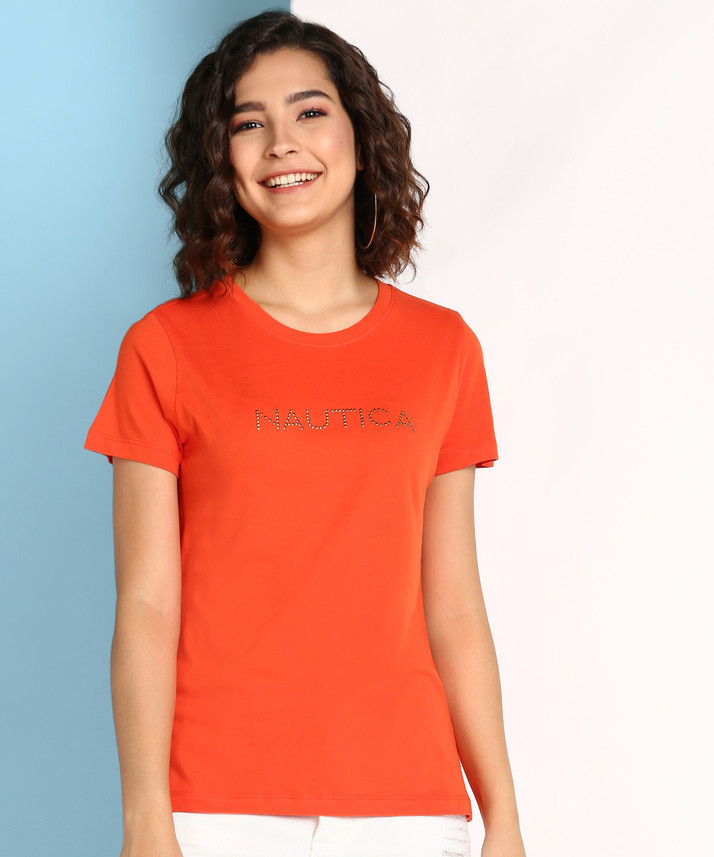 brown nautica shirt