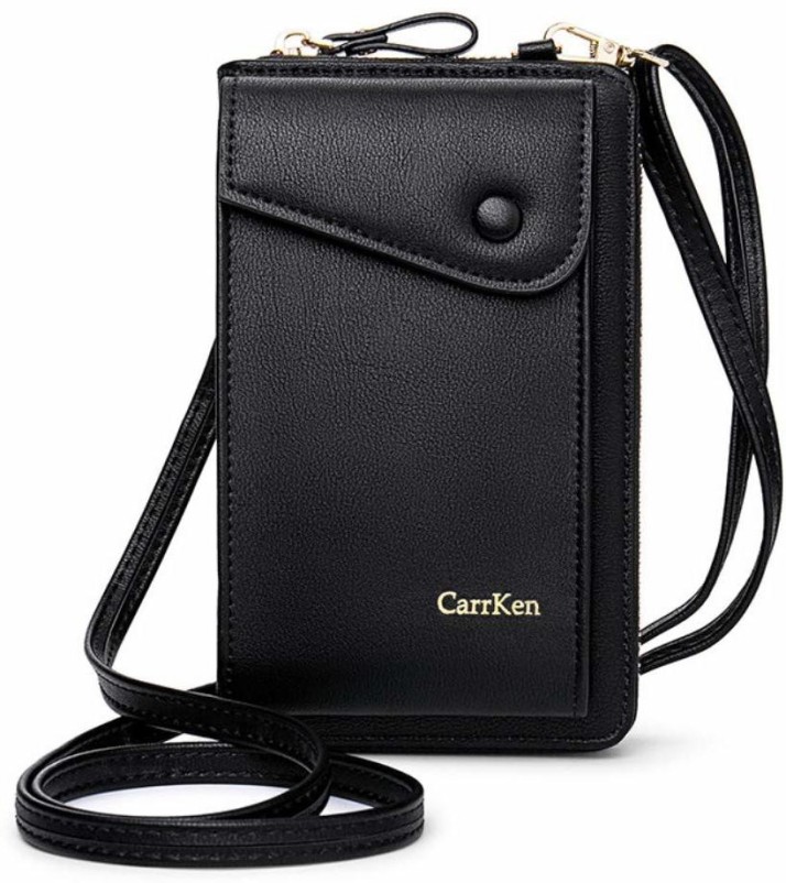 leather crossbody phone wallet