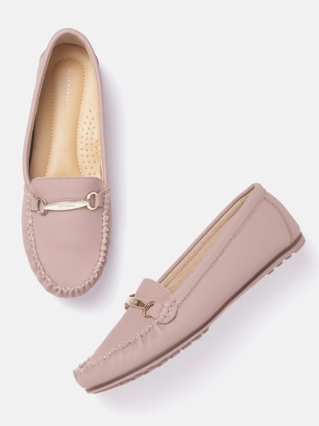 dusty pink loafers