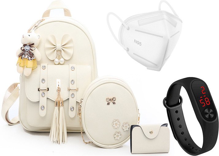 stylish leather backpack