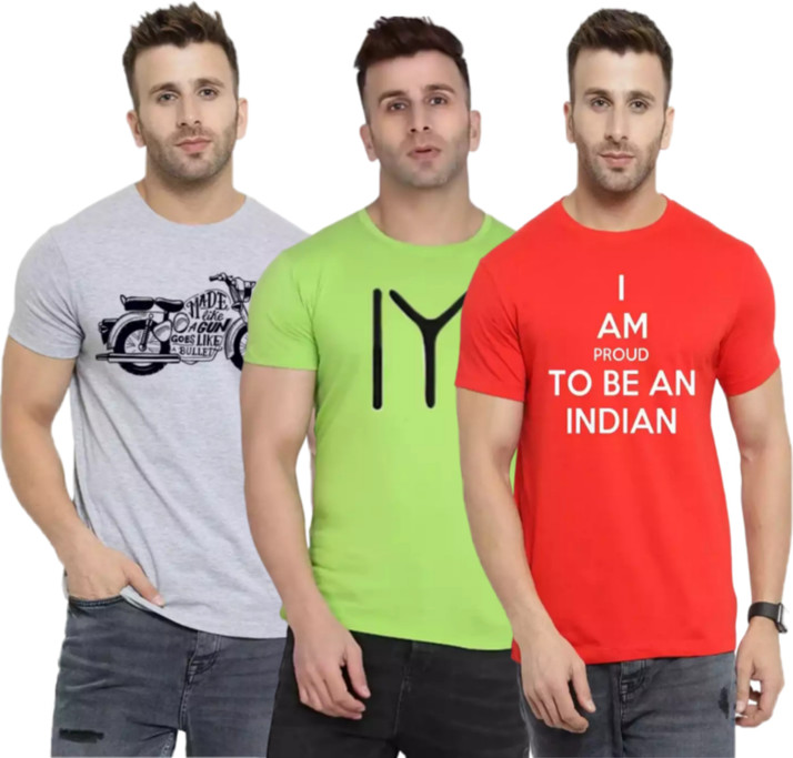 laachi Printed Men Round Neck 