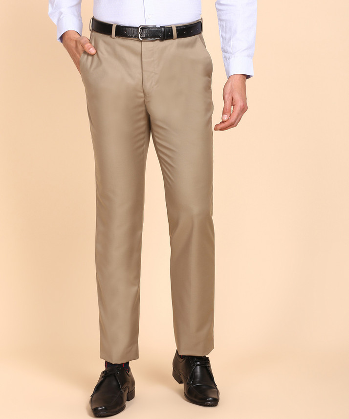PARK AVENUE Regular Fit Men Beige 