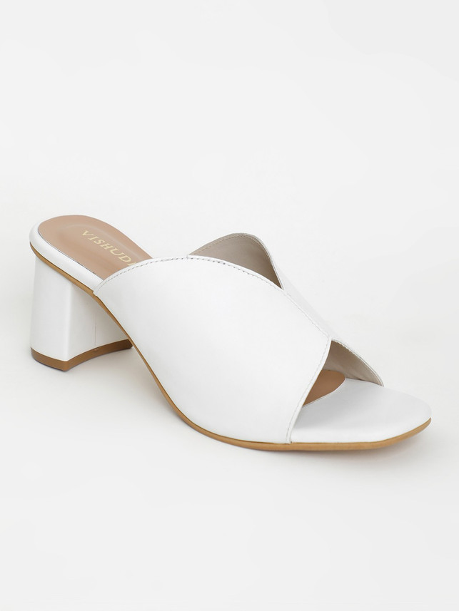 Vishudh Women White Heels - Buy Vishudh 