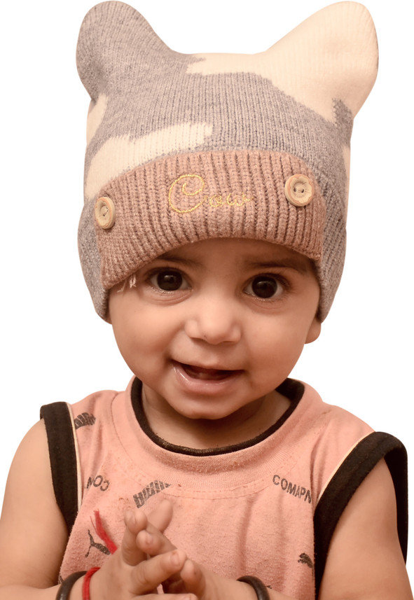Brats N Beauty Self Design Bear Ear Cap 