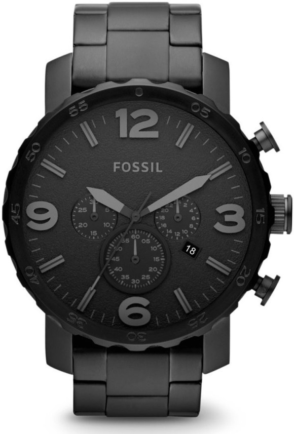 fossil watches black chain