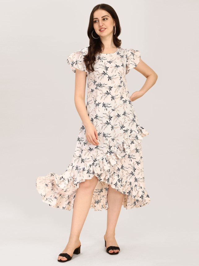 ruffle dress flipkart