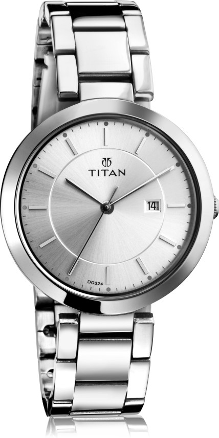 silver titan watch