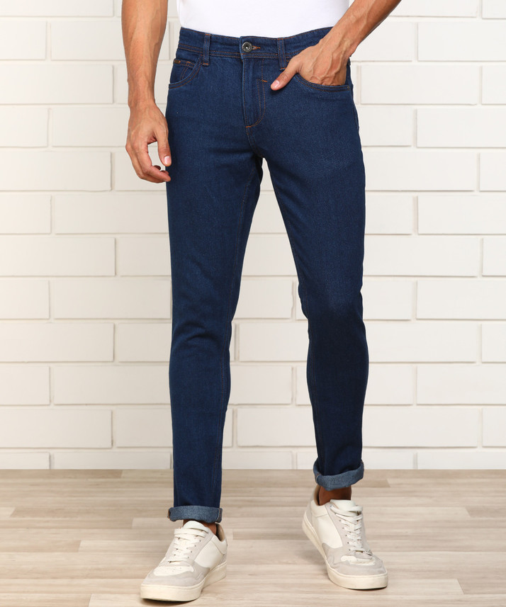 PROVOGUE Skinny Men Dark Blue Jeans 