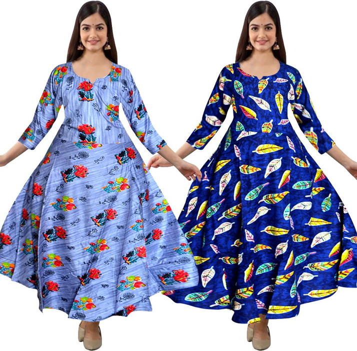 Women Fit and Flare Multicolor Dress 
