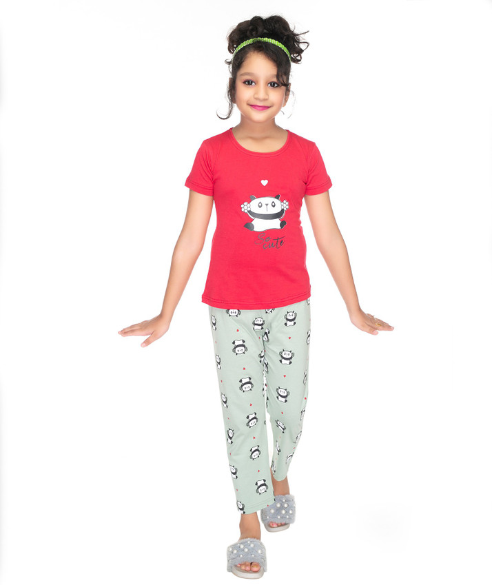 COOLIO Girls Casual T-shirt Pant Price 