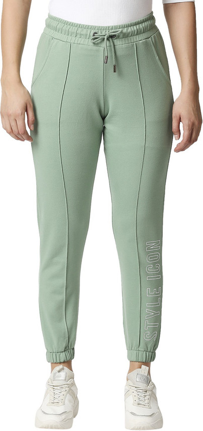 LEE COOPER Solid Women Green Track 