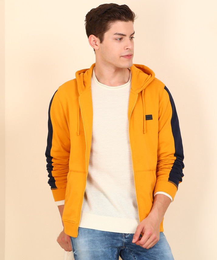 flying machine orange sweatshirt