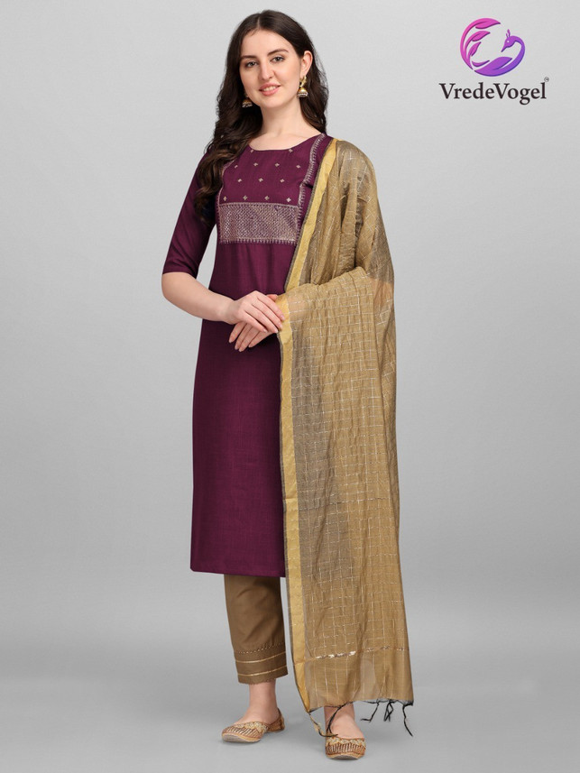Women Kurta, Pant And Dupatta Set 