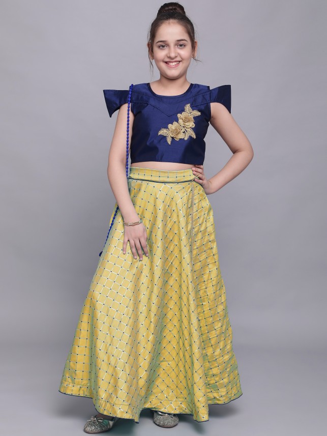 crop top lehenga 12 years