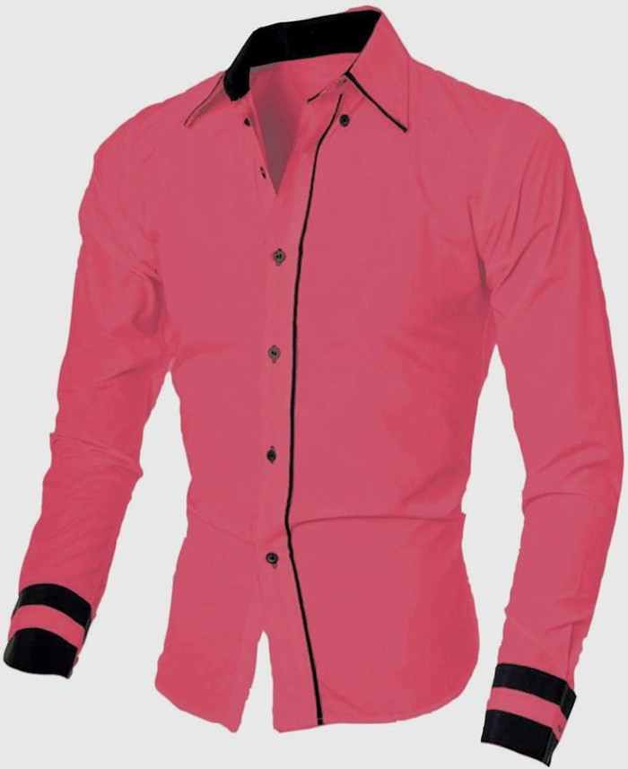Expofiled Trends Men Solid Formal Pink 