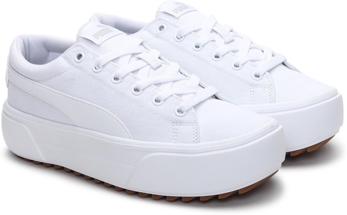 womens white puma platform sneakers