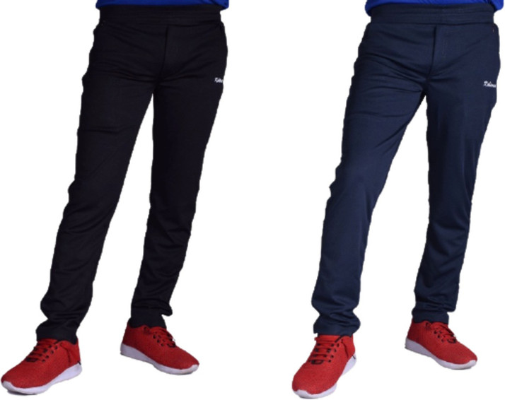 KSHIRSA Solid Men Black, Grey Track 