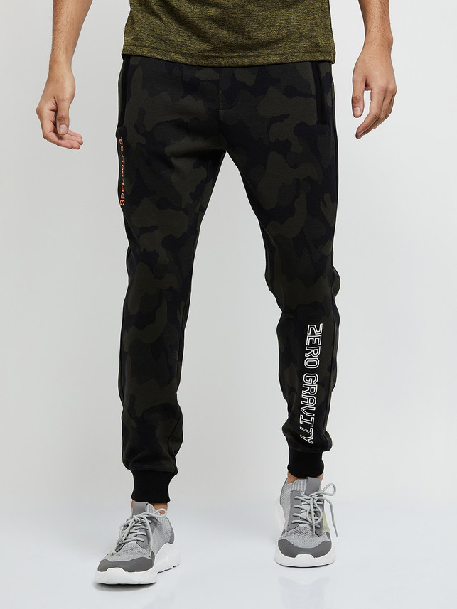 MAX Printed Men Green Track Pants - Buy 