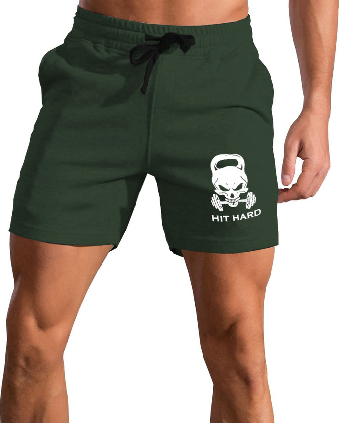 TRIPR Printed Men Dark Green Regular 