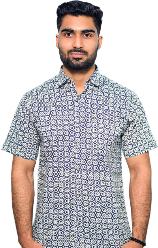 Rajwadachhap Men Printed Casual White 