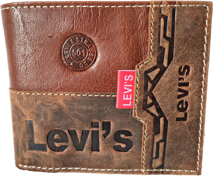 LEVI'S Men Casual Brown Genuine Leather 