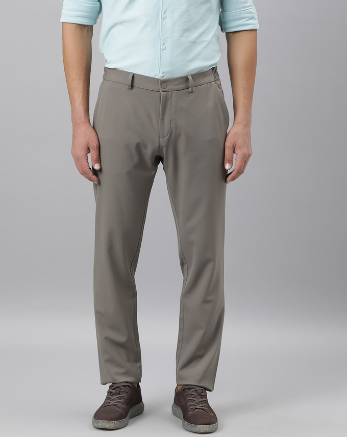 RARE RABBIT Slim Fit Men Grey Trousers 
