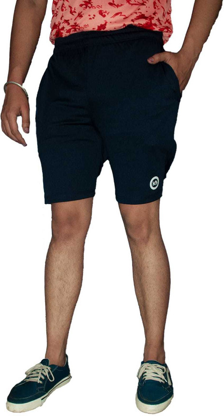 Buy FitnessSports Solid Men Dark Blue 