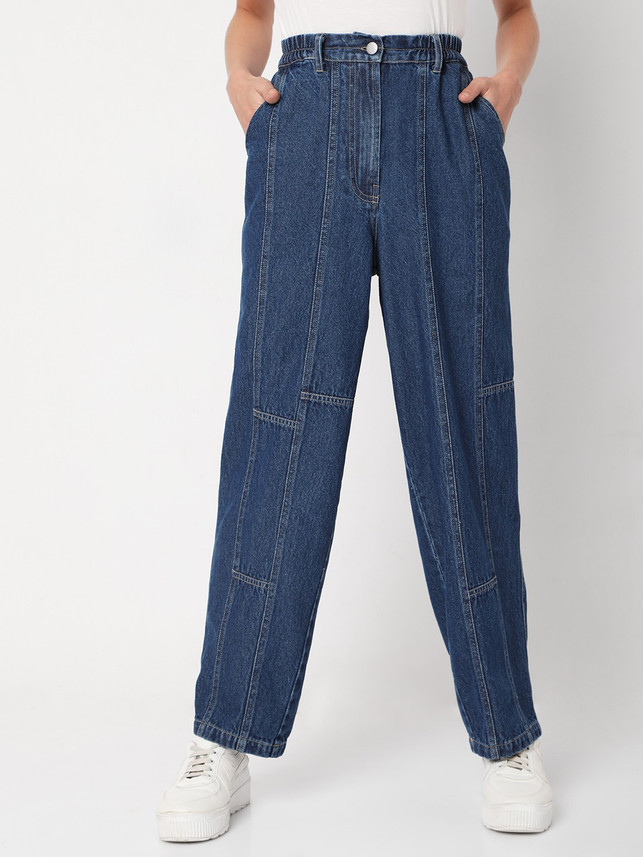 VERO MODA Regular Women Blue Jeans - Buy VERO MODA Regular Women Blue Jeans  Online at Best Prices in India | Flipkart.com