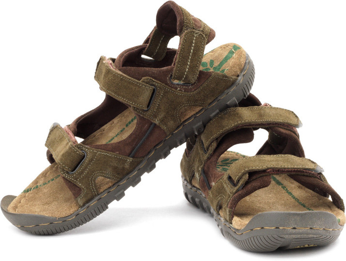 olive green woodland sandals