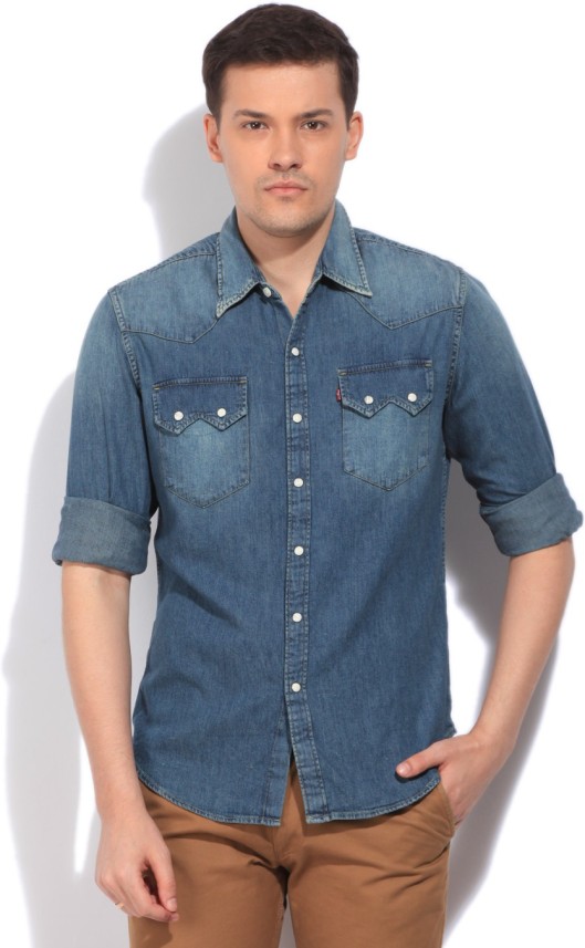 levis light blue shirt