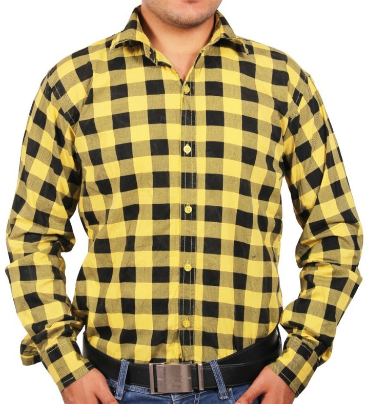 black yellow shirt mens