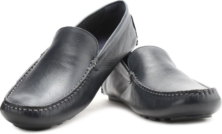 hush puppies loafers blue