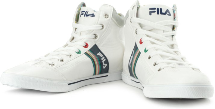 fila white ankle shoes