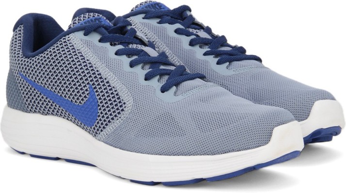 nike revolution 3 running shoes blue