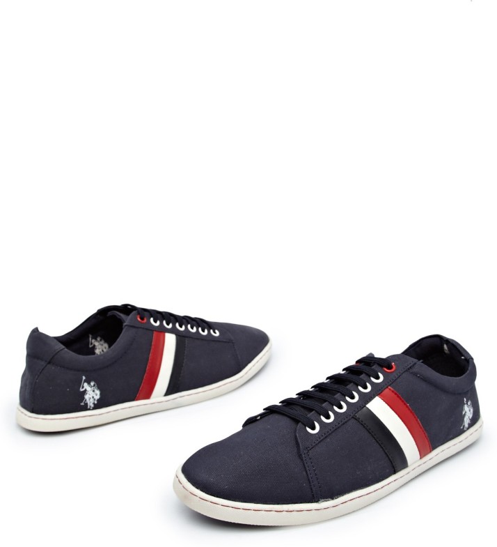 dark blue polo shoes