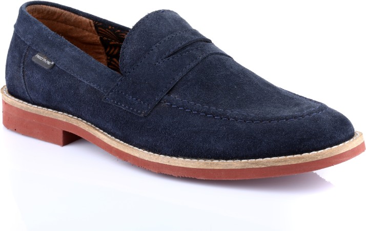 red tape navy loafers